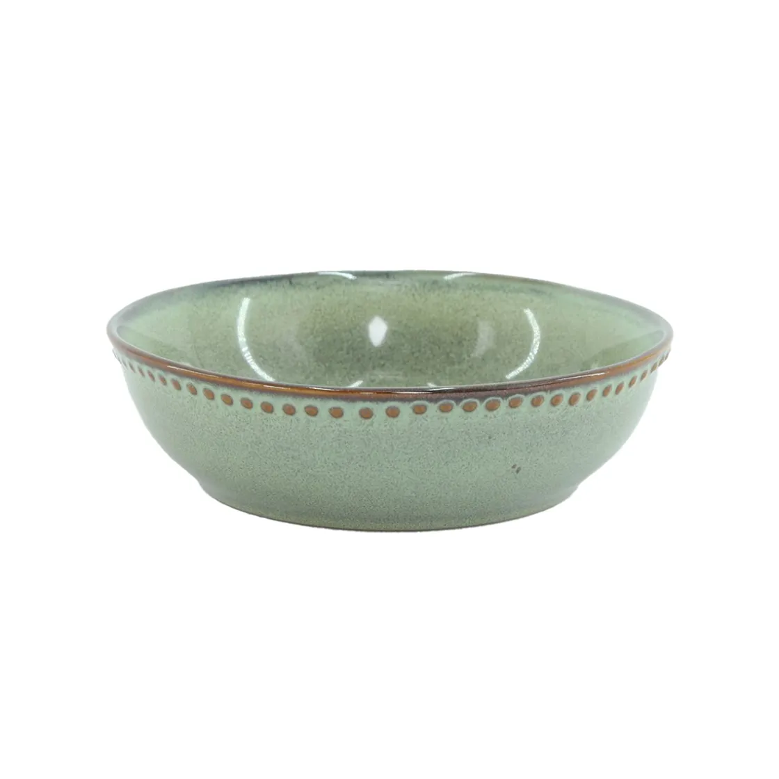 secret d'gourmet Platos>Plato Hondo Capri Verde Cerámica 17cm