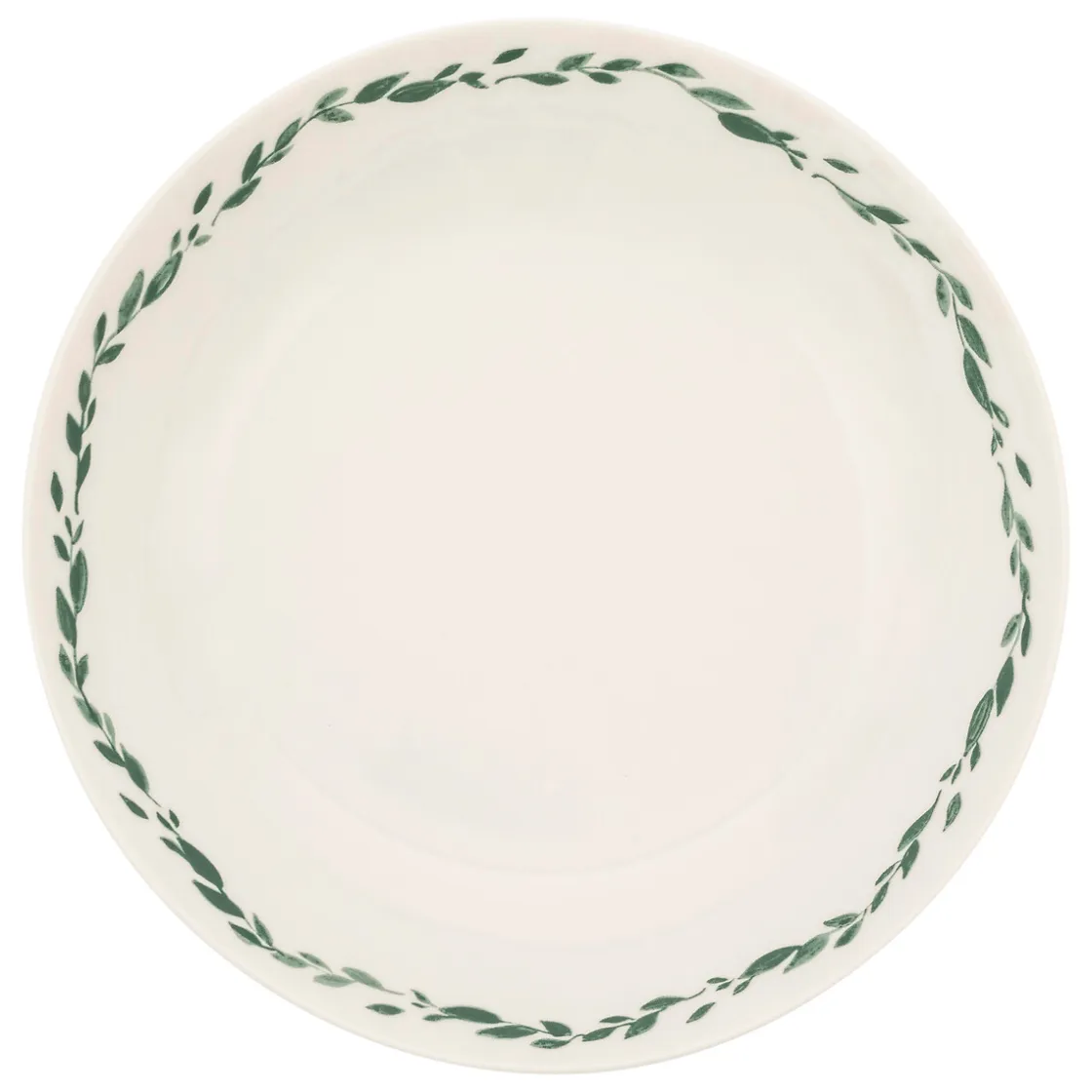 atmosphera Platos>Plato hondo LAURIER blanco de porcelana 20cm