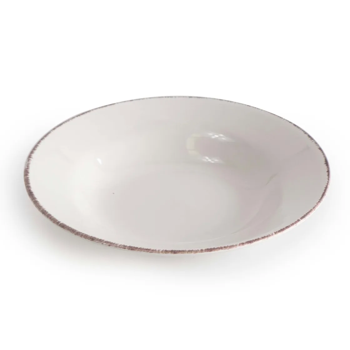 Platos>Plato Hondo Sauvage Blanco de Gres