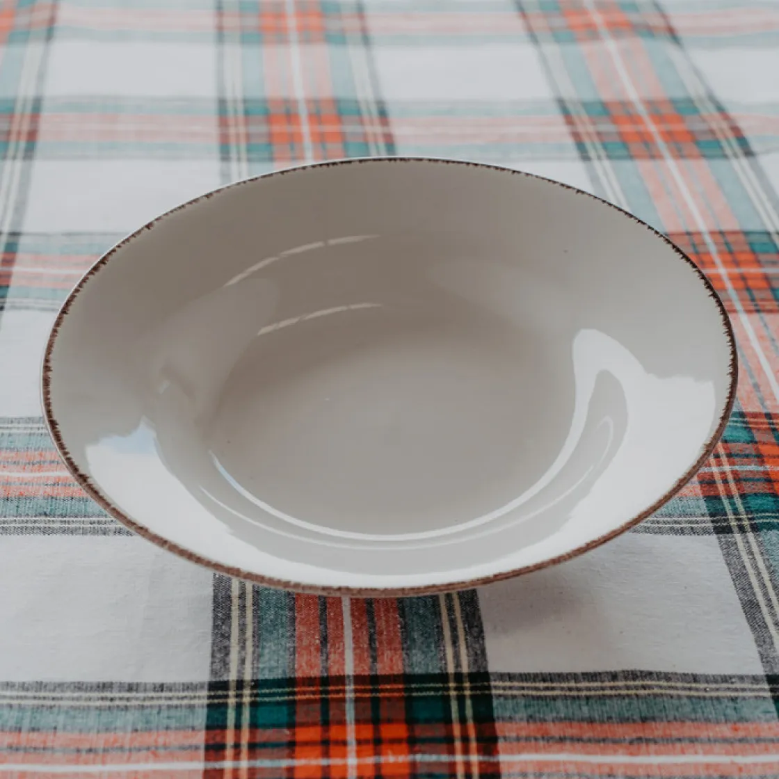 Platos>Plato Hondo Sauvage Blanco de Gres