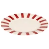 atmosphera Platos>Plato llano CHERI rojo de porcelana 27cm