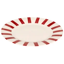 atmosphera Platos>Plato llano CHERI rojo de porcelana 27cm