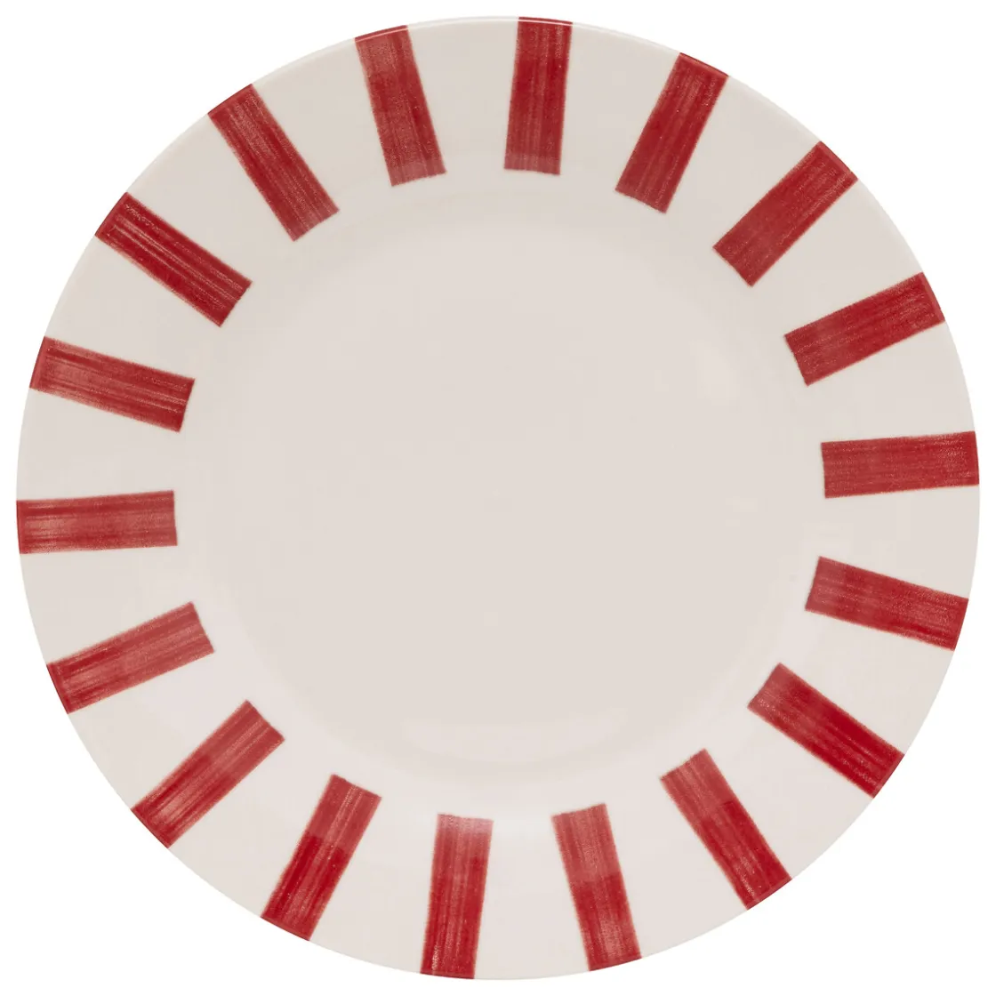 atmosphera Platos>Plato llano CHERI rojo de porcelana 27cm