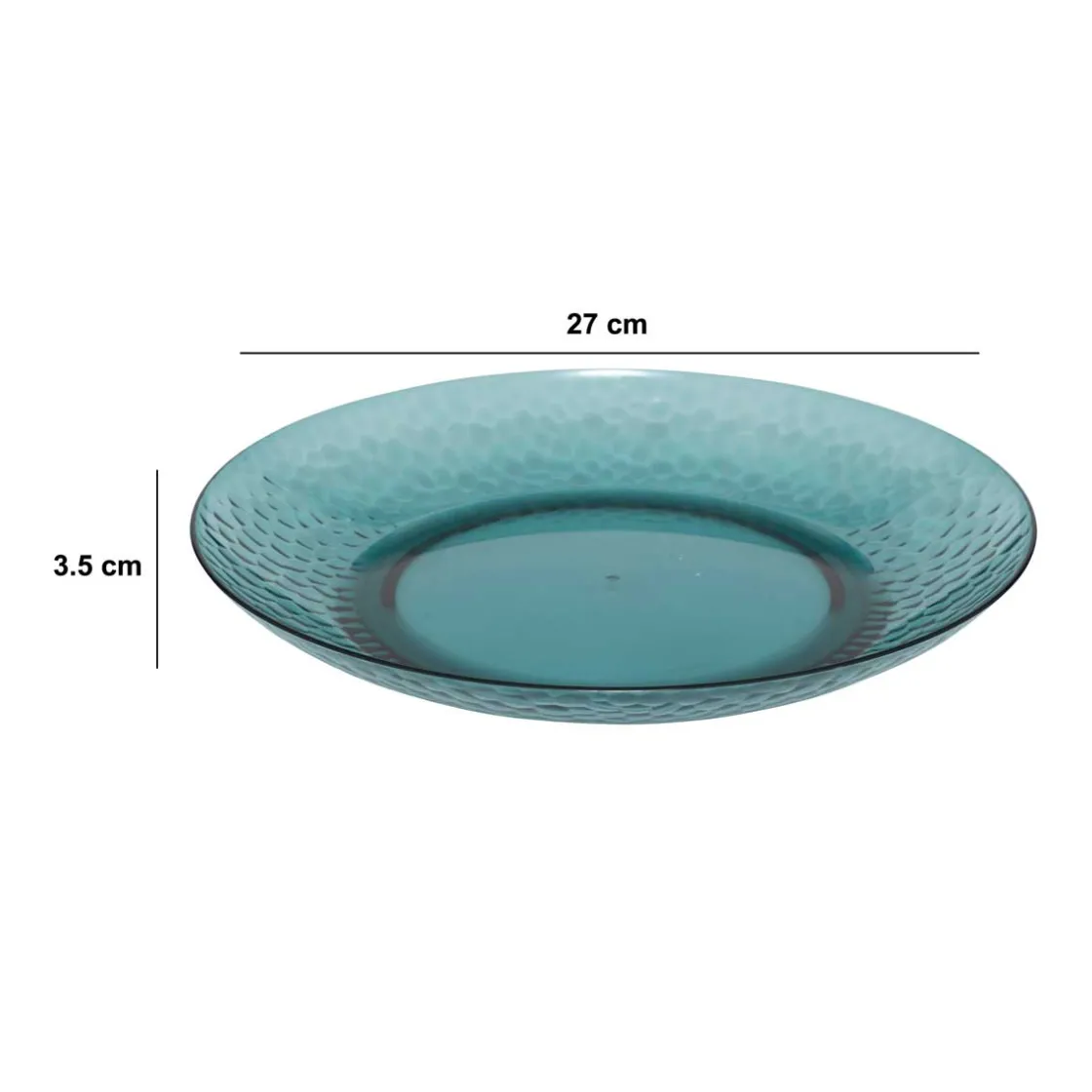 5five Platos>Plato llano ESTIVA 27cm verde de poliestireno
