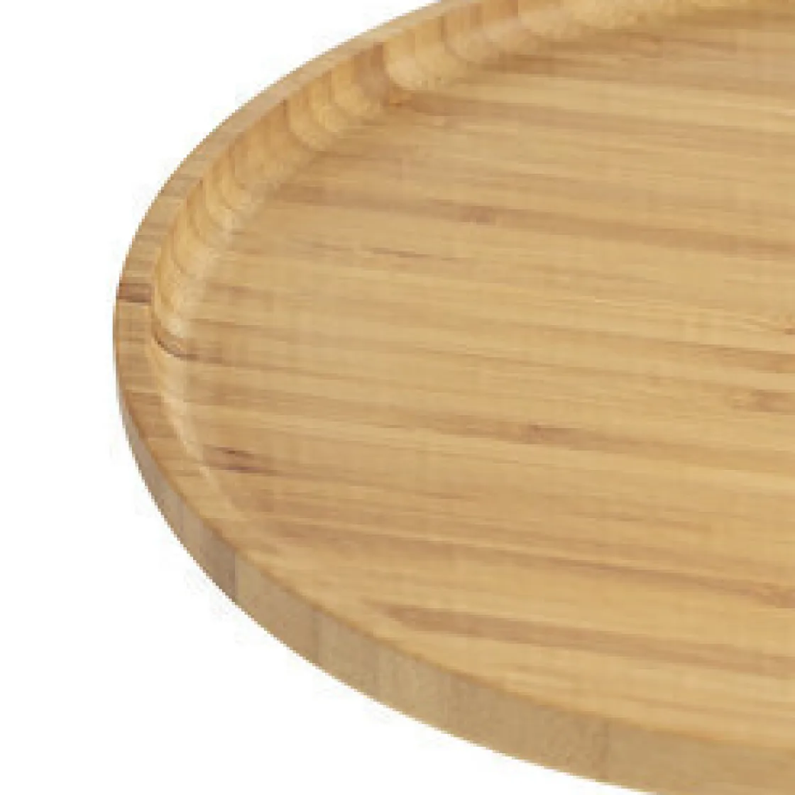 secret d'gourmet Degustación>Plato llano natural de bambú 26.5Cm