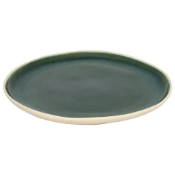 atmosphera Platos>Plato llano WONJA verde de cerámica 27cm