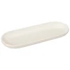 Platos>Plato Ovalado Nora Blanco De Porcelana 9x23cm