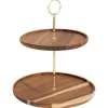 5five Degustación>Plato para servir con 2 niveles de madera 28cm