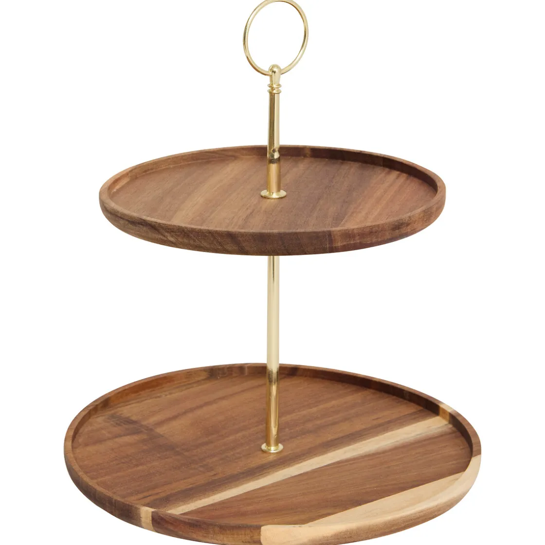 5five Degustación>Plato para servir con 2 niveles de madera 28cm