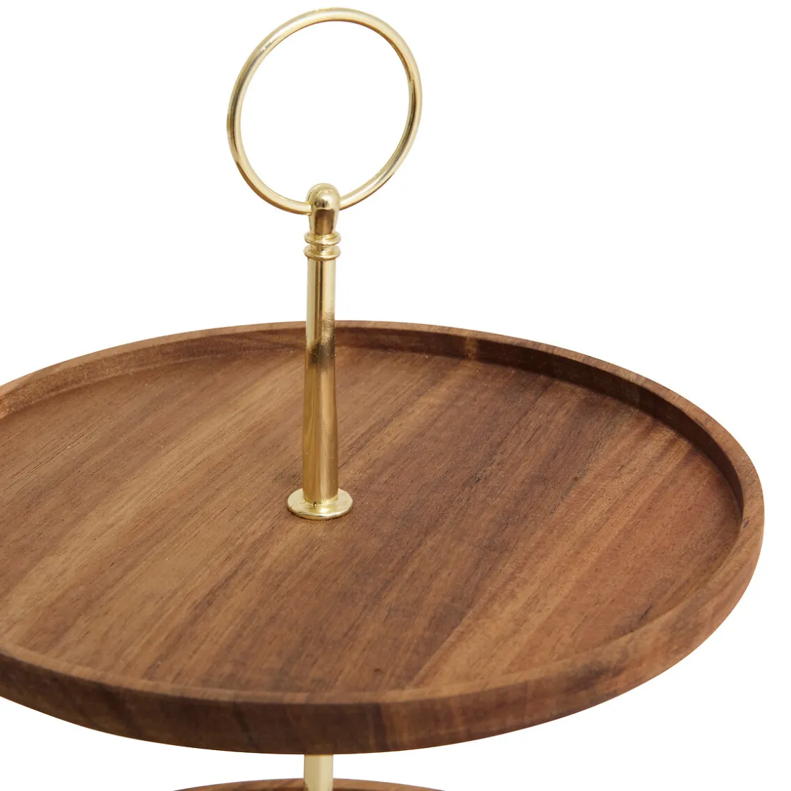 5five Degustación>Plato para servir con 2 niveles de madera 28cm