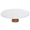 atmosphera Degustación>Plato para tarta blanco de mármol 25cm