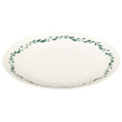atmosphera Platos>Plato postre LAURIER blanco de porcelana 19cm