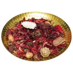 atmosphera Ambientadores>Popurrí De Frutos Rojos Con Plato Metálica Dorado
