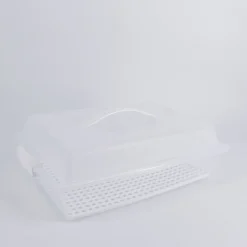 Moldes Y Otros Utensilios De Cocina>Porta Tartas De Plástico Rect.Blanco