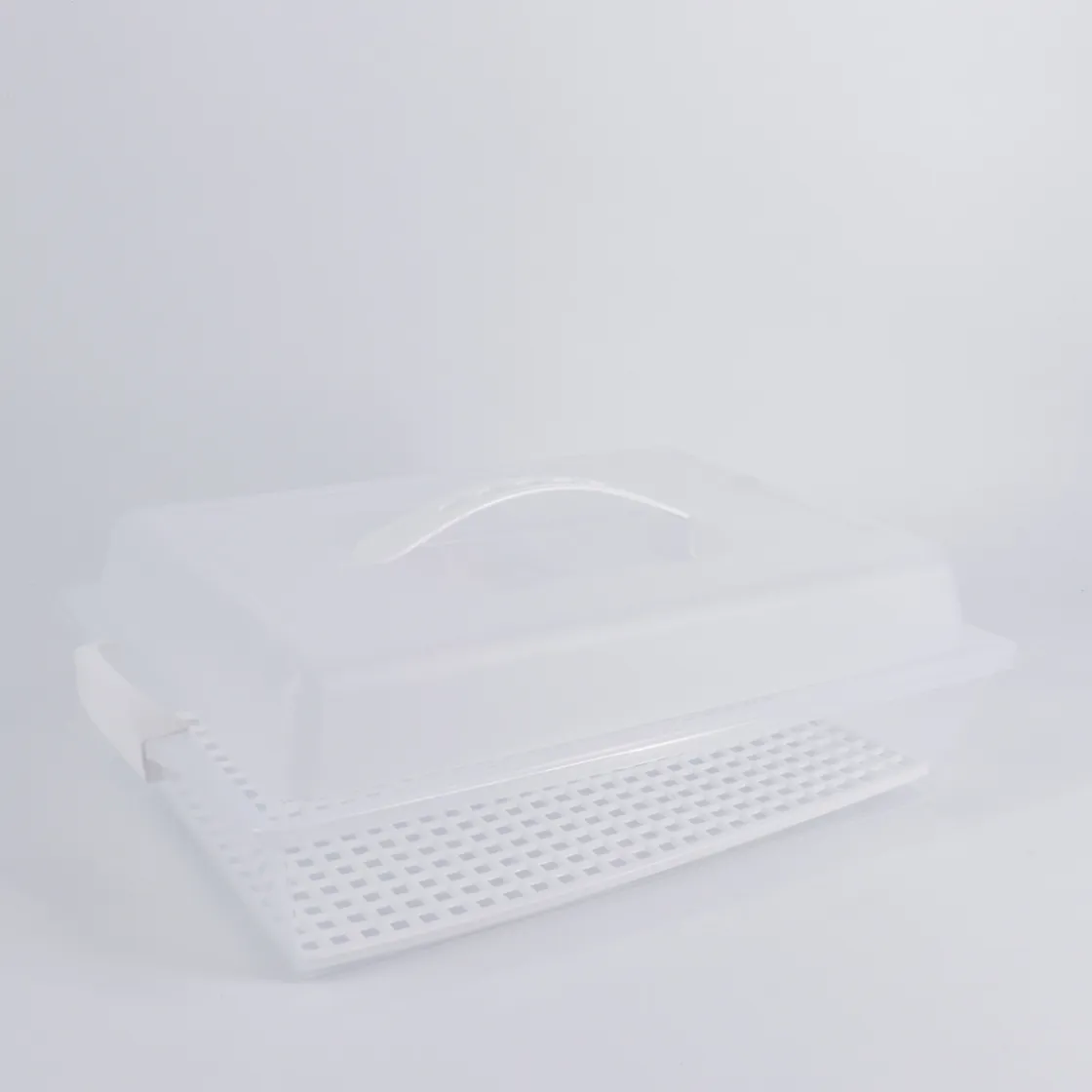 Moldes Y Otros Utensilios De Cocina>Porta Tartas De Plástico Rect.Blanco