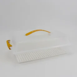 Moldes Y Otros Utensilios De Cocina>Porta Tartas Rectangular Amarillo