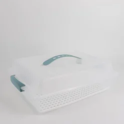 Moldes Y Otros Utensilios De Cocina>Porta Tartas Rectangular Azul