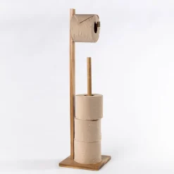Soportes Papel Higiénico Y Portarrollos>Portarrollos de madera de acacia