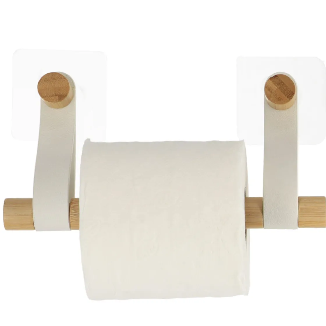 Soportes Papel Higiénico Y Portarrollos>Portarrollos Papel Higiénico Bambú Y Asa