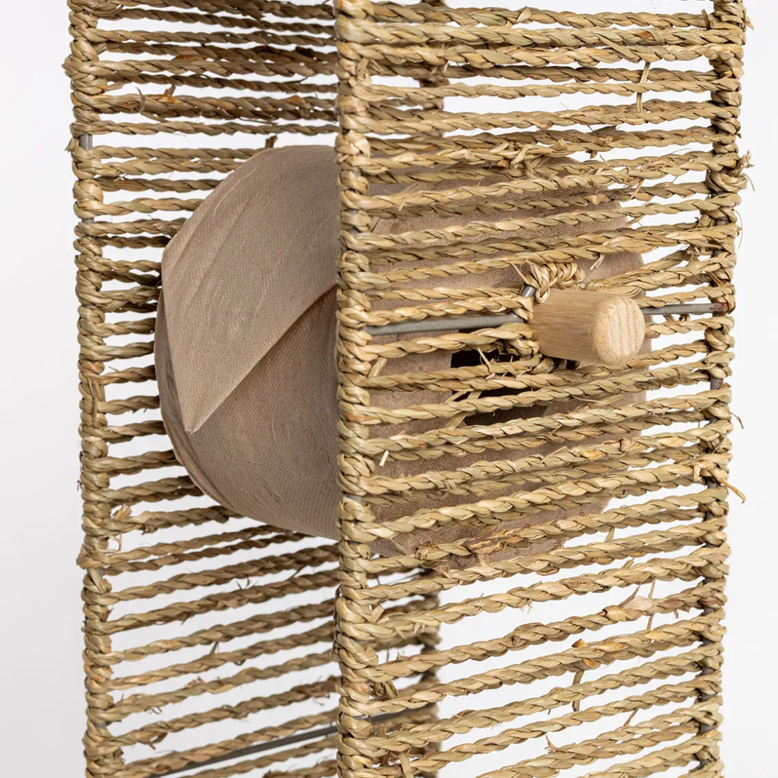Accesorios De Baño>Portarrollos wc beige de cuerda