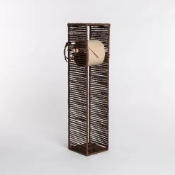 Accesorios De Baño>Portarrollos wc marrón de cuerda