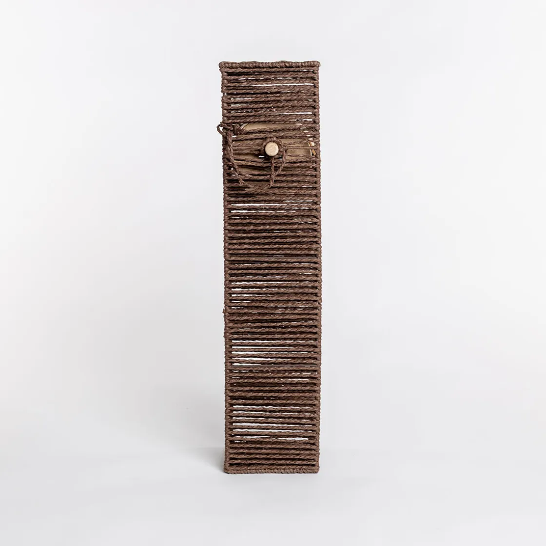 Accesorios De Baño>Portarrollos wc marrón de cuerda