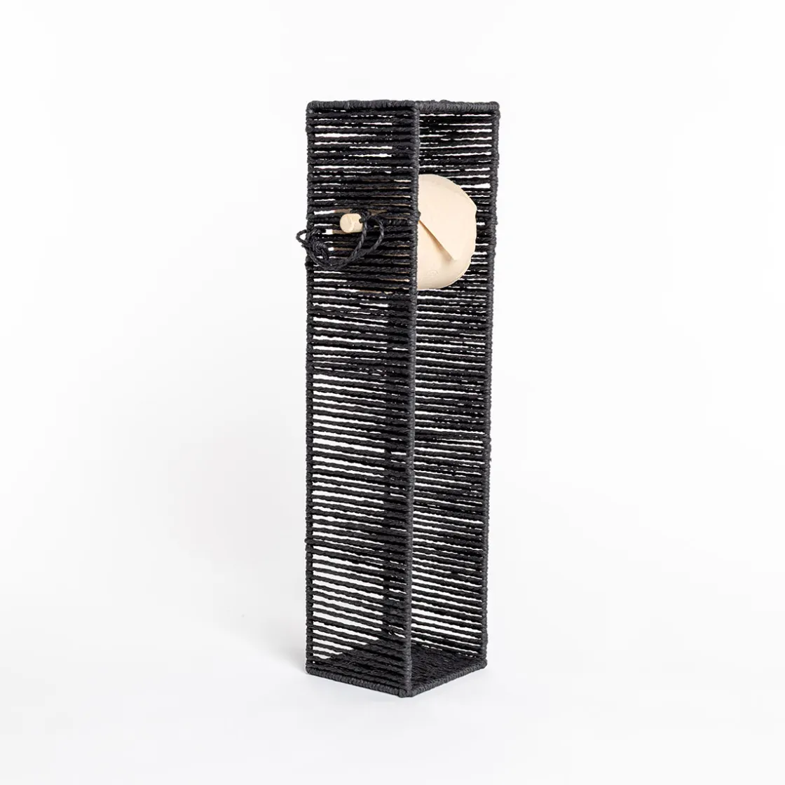 Accesorios De Baño>Portarrollos wc negro de cuerda