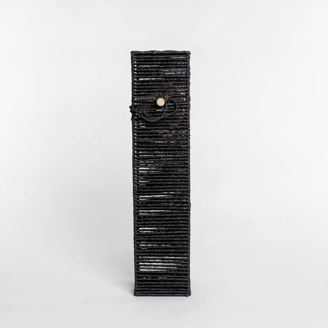 Accesorios De Baño>Portarrollos wc negro de cuerda
