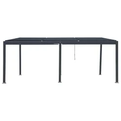 hespéride Pérgolas>Pérgola AVILA Gris Grafito 3.5x6M