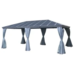 hespéride Pérgolas>Pérgola BELIZE gris grafito 6x3,6m