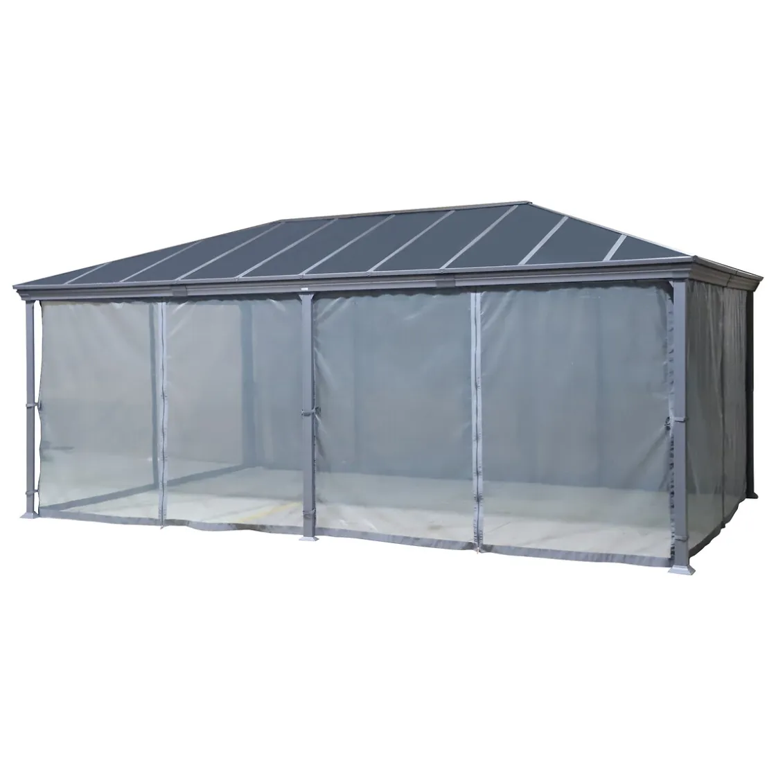 hespéride Pérgolas>Pérgola BELIZE gris grafito 6x3,6m