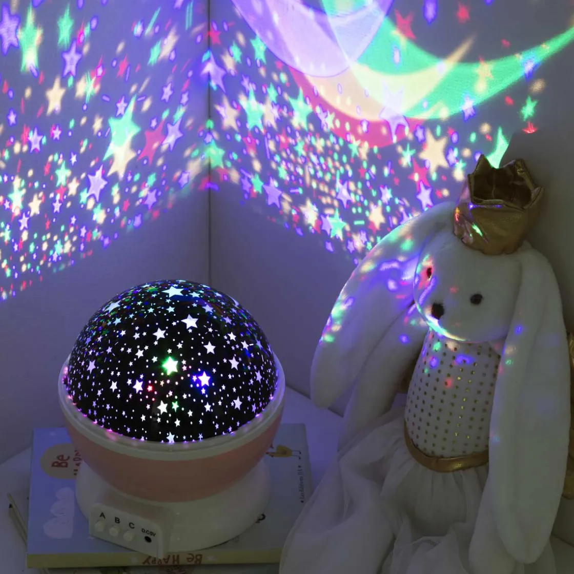atmosphera4kids Iluminación>Proyector P/Niños Giratorio C/ Estrellas