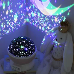 atmosphera4kids Iluminación>Proyector P/Niños Giratorio C/ Estrellas