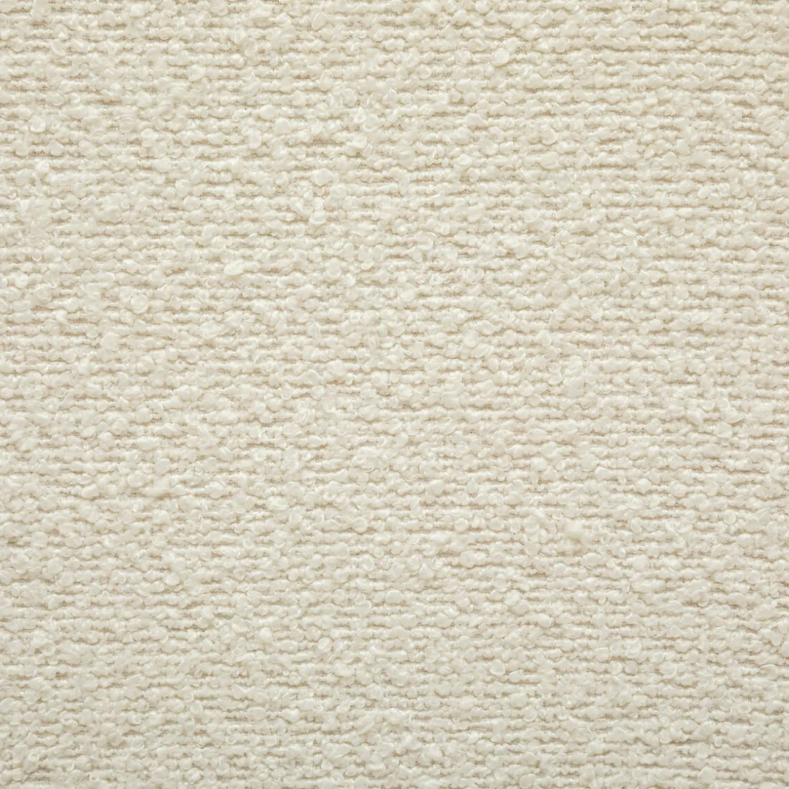 atmosphera Puff Y Banquitos|Estilo Contemporaneo>Puf Bouclee Blanco 41x35.5x43Cm