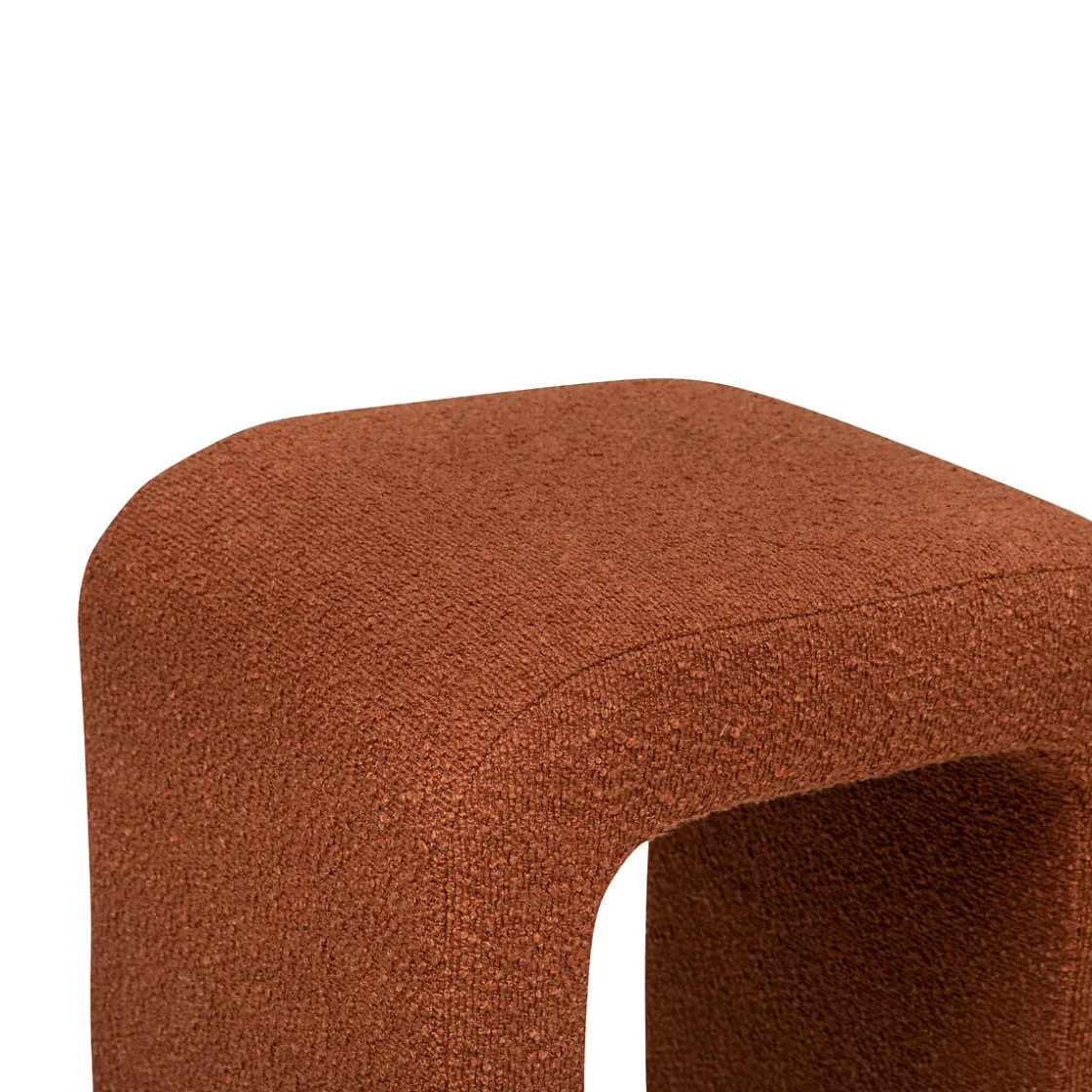 atmosphera Puff Y Banquitos|Estilo Contemporaneo>Puf Bouclee Ámbar 41x35.5x43Cm