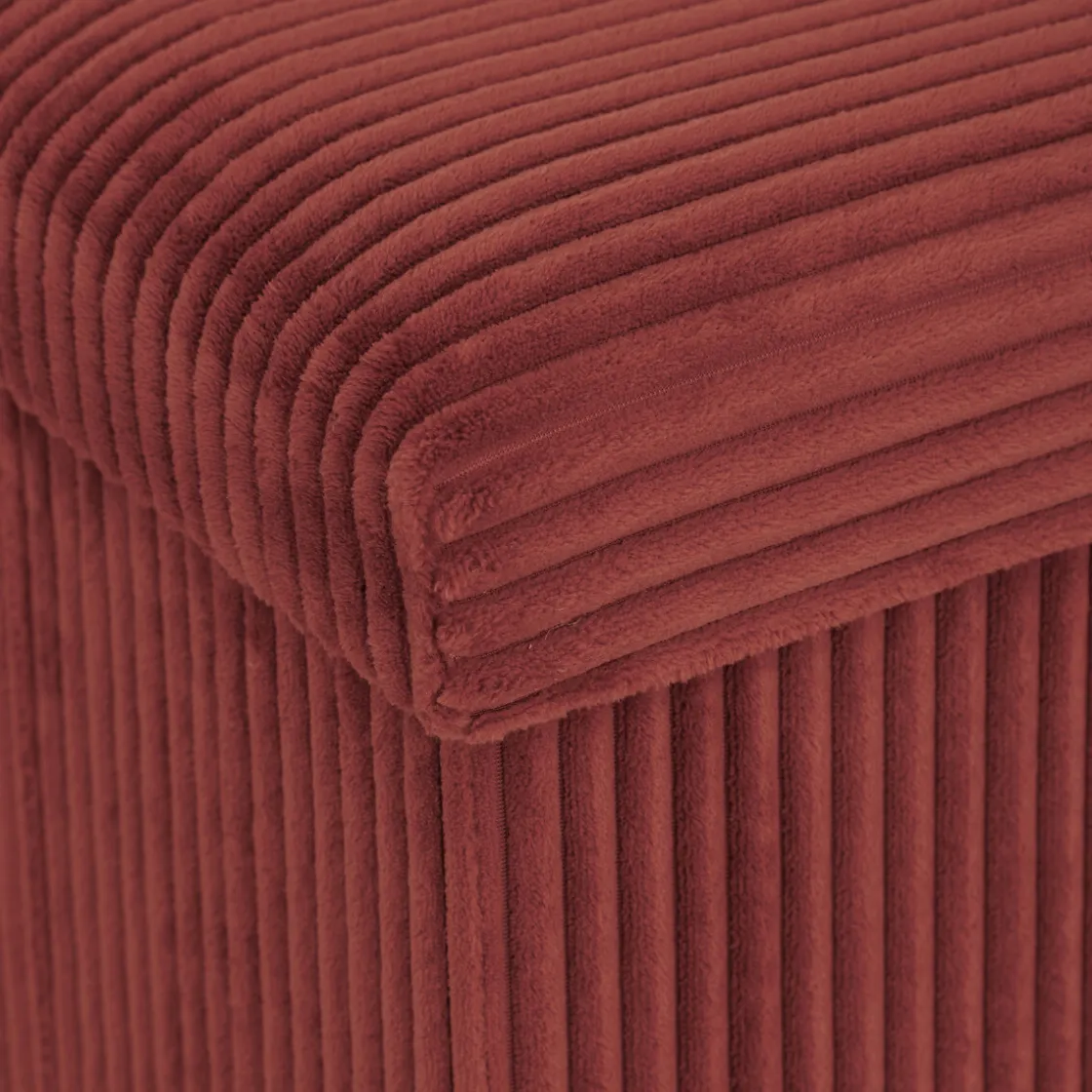 atmosphera Puff Y Banquitos|Estilo Contemporaneo>Puf doble con almacenaje terracota