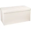 atmosphera Puff Y Banquitos|Estilo Rústico>Puf Doble Con Almacenaje 76x38x38Cm