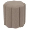 atmosphera Puff Y Banquitos|Estilo Rústico>Puf Floral Tejido Beige 40cm