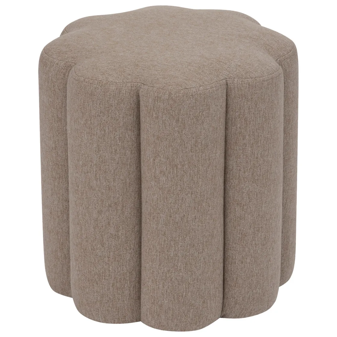atmosphera Puff Y Banquitos|Estilo Rústico>Puf Floral Tejido Beige 40cm