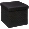 5five Puff Y Banquitos>Puf MIXMODUL de terciopelo negro 31x31Cm