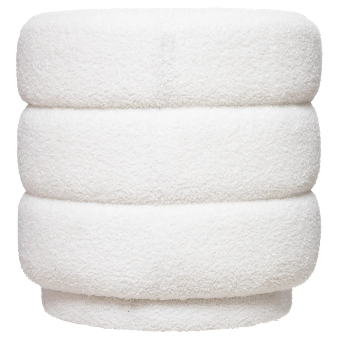 atmosphera Puff Y Banquitos|Estilo Contemporaneo>Puf Vibe Redondo Blanco 40x40Cm