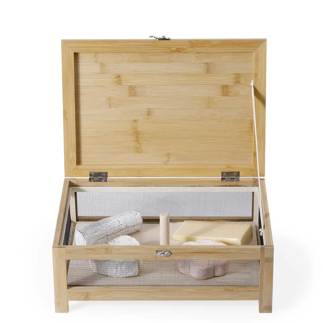5five Cajas Y Frascos>Quesera Con Tabla De Bambú