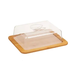 5five Cajas Y Frascos>Quesera De Bambú Con Tapa