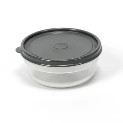 Tapas Y Cubiertas>Recipiente Plast. Red. Tapa Gris 0.8L