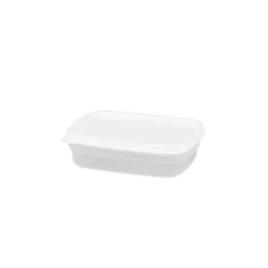 Tapas Y Cubiertas>Recipiente Rectangular Blanco 0.8L