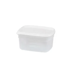 Tapas Y Cubiertas>Recipiente Rectangular Blanco 0.5L