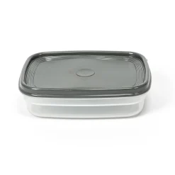 Tapas Y Cubiertas>Recipiente Rectangular Gris 0.8L