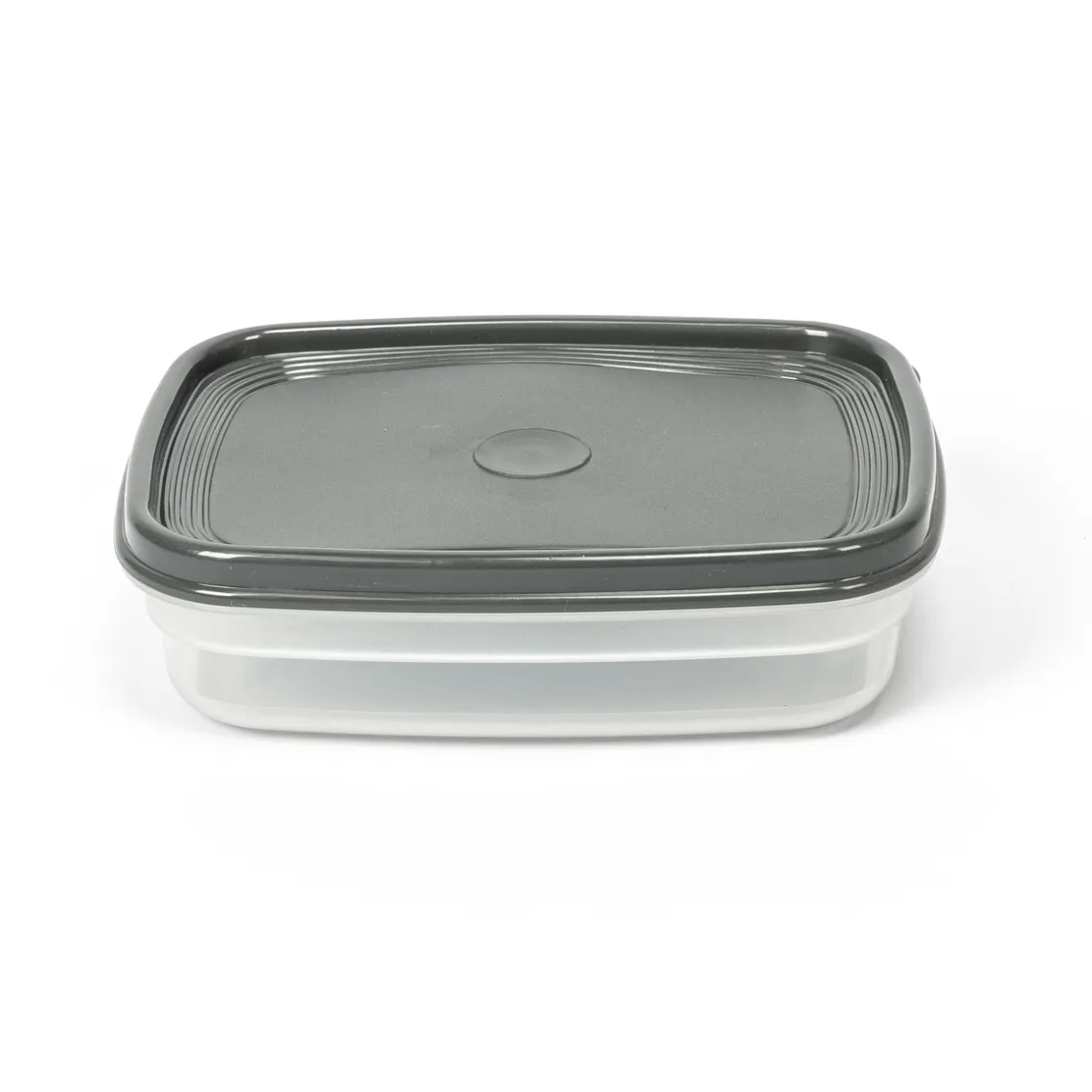 Tapas Y Cubiertas>Recipiente Rectangular Gris 0.8L