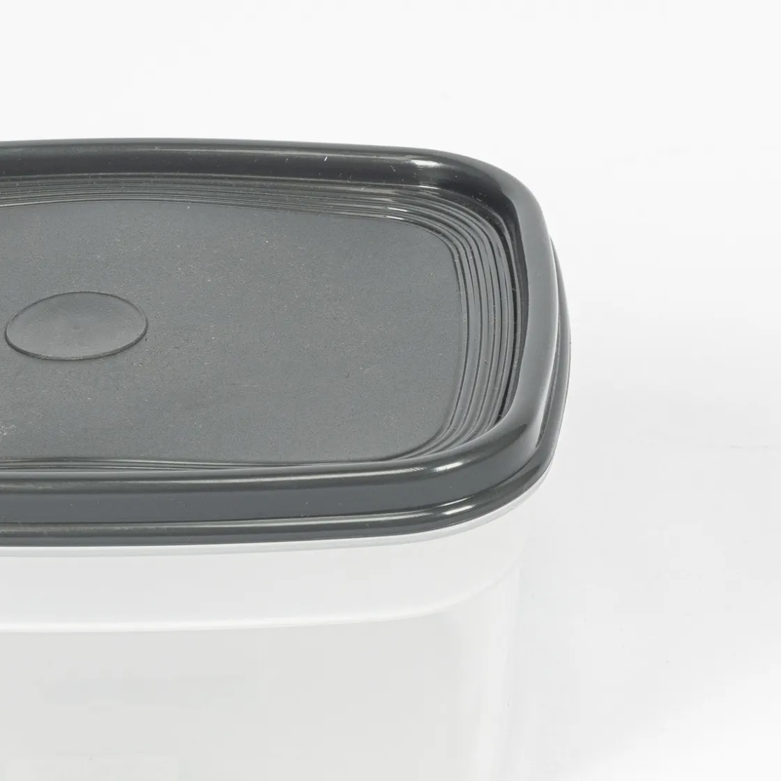 Tapas Y Cubiertas>Recipiente Rectangular Gris 1.7L