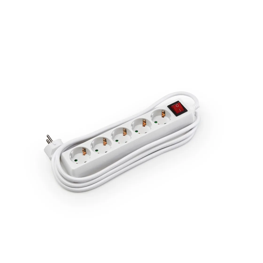 Lámparas Y Alargadores>Regleta eléctrica con 5 enchufes con interruptor